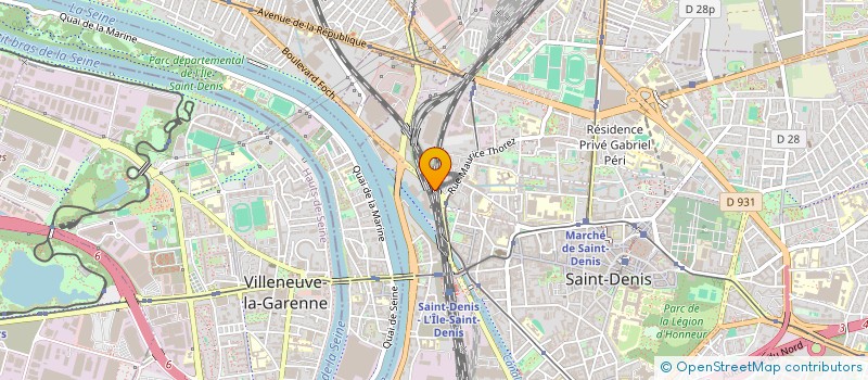 localisation de l'entreprise PETER HOLMES CLINICAL.  SAINT-DENIS