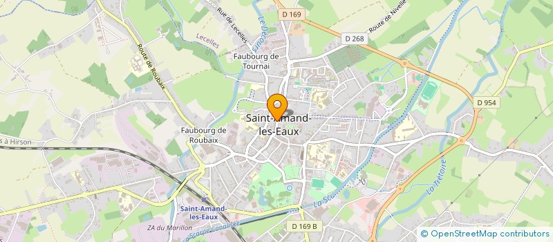 localisation de l'entreprise PETER PAN PRODUCTION  SAINT-AMAND-LES-EAUX