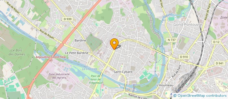 localisation de l'entreprise PETER SCHEEDE STUDIO à ANGOULEME