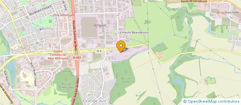 localisation de l'entreprise PETER VALORISATION ENVIRONNEMENT  METZ