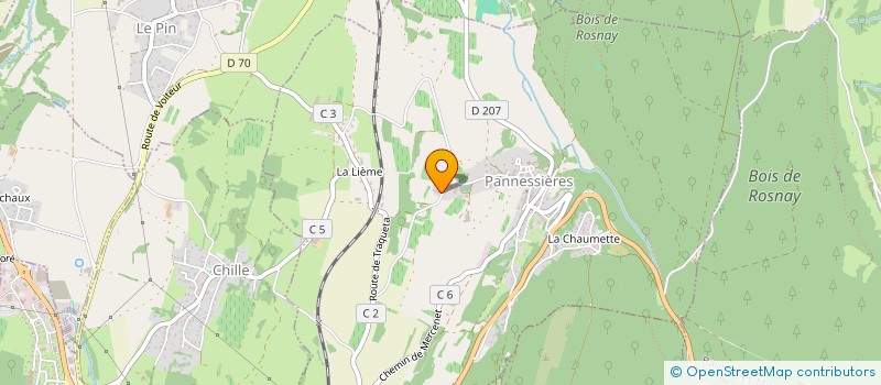 localisation de l'entreprise PETERBALD  PANNESSIERES