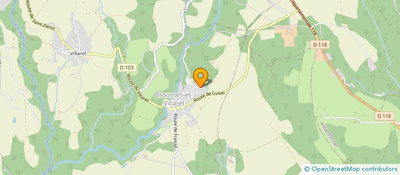 localisation de l'entreprise PETERMANN  BROUSSES-ET-VILLARET