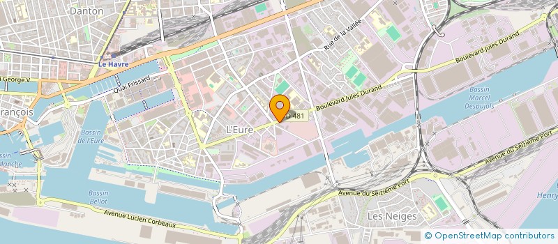localisation de l'entreprise PETERS & MAY FRANCE à LE HAVRE