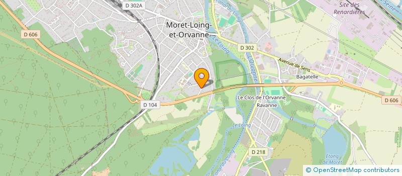 localisation de l'entreprise PETETIN  MORET-LOING-ET-ORVANNE