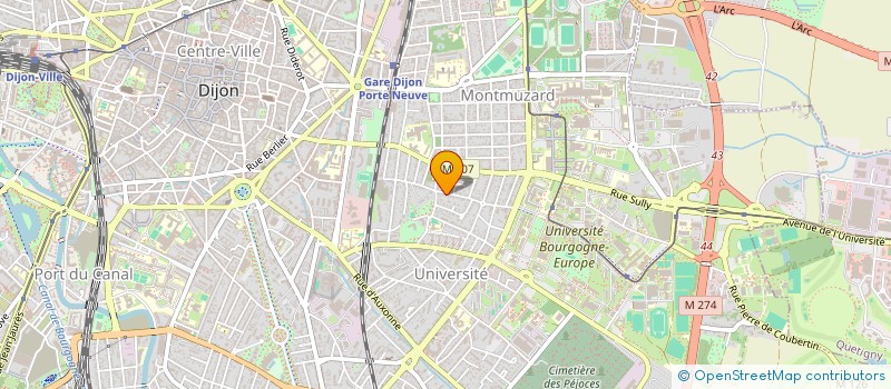 localisation de l'entreprise PETF  DIJON