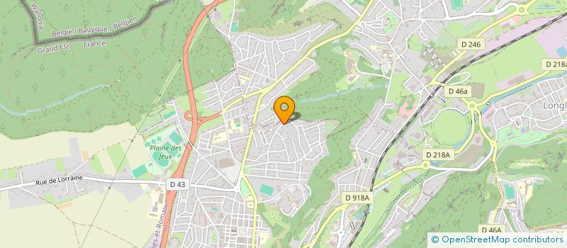 localisation de l'entreprise PETHE OLIVIER ET SANDRINE à LONGWY