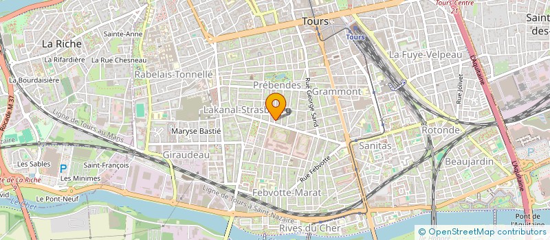 localisation de l'entreprise PETHILLE  TOURS