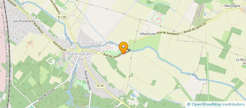 localisation de l'entreprise PETIAUT DAVREY  SAINT-CYR-EN-VAL