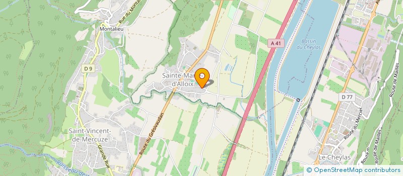 localisation de l'entreprise PETIBILLOT IMMO  SAINTE-MARIE-D'ALLOIX