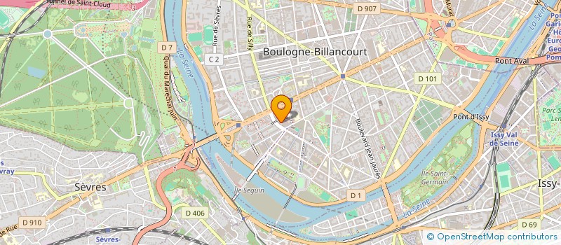 localisation de l'entreprise PETILLANCE à BOULOGNE-BILLANCOURT
