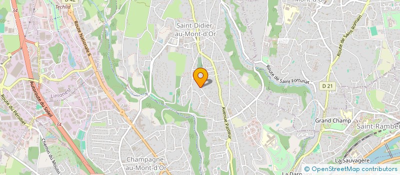 localisation de l'entreprise PETILLANCE  SAINT-DIDIER-AU-MONT-D OR