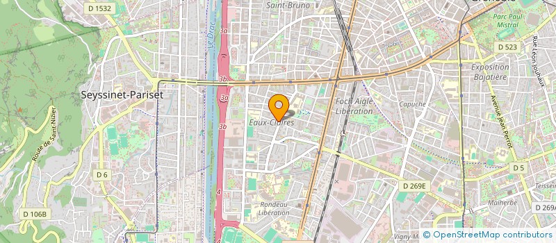 localisation de l'entreprise PETILLE  GRENOBLE