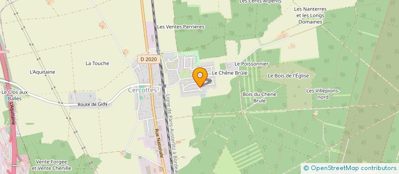 localisation de l'entreprise PETIT à CERCOTTES