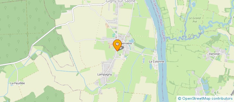 localisation de l'entreprise PETIT  GIGNY-SUR-SAONE