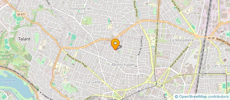 localisation de l'entreprise PETIT à DIJON