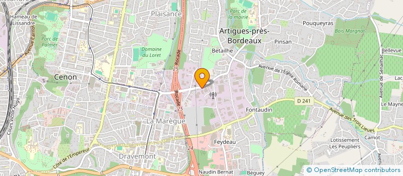 localisation de l'entreprise PETIT à ARTIGUES-PRES-BORDEAUX
