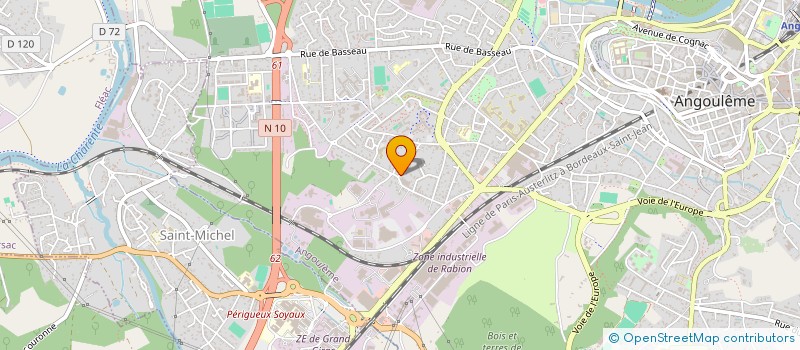 localisation de l'entreprise PETIT ALAIN ET CHRISTIAN à ANGOULEME