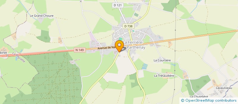 localisation de l'entreprise PETIT ANDRE à LA FERRIERE-EN-PARTHENAY