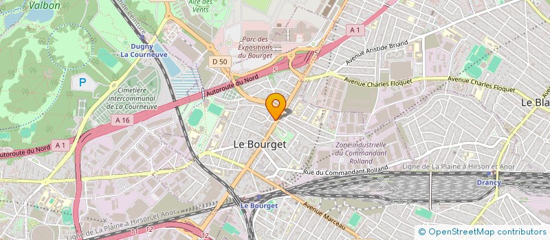 localisation de l'entreprise PETIT ANGE  LE BOURGET