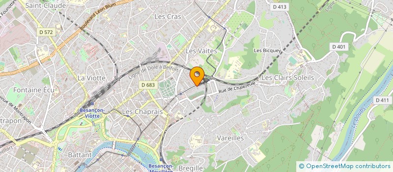 localisation de l'entreprise PETIT & ASSOCIES  BESANCON