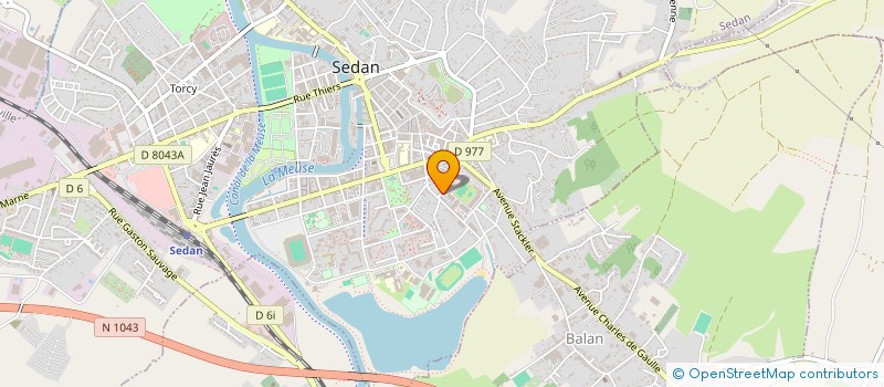 localisation de l'entreprise PETIT ATLAS  SEDAN