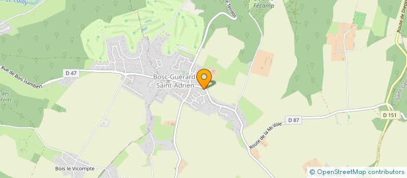 localisation de l'entreprise PETIT-AUTHOUART  BOSC-GUERARD-SAINT-ADRIEN