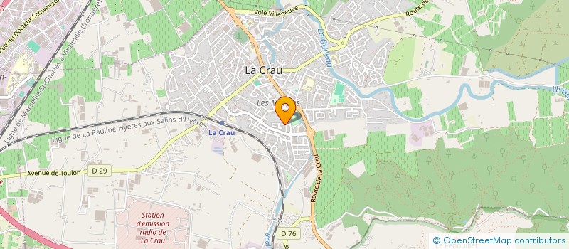 localisation de l'entreprise PETIT BAIGNEUR  LA CRAU