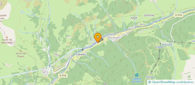 localisation de l'entreprise PETIT BARZUN  SERS