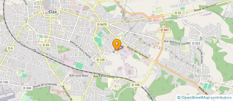 localisation de l'entreprise PETIT BAYLE  DAX