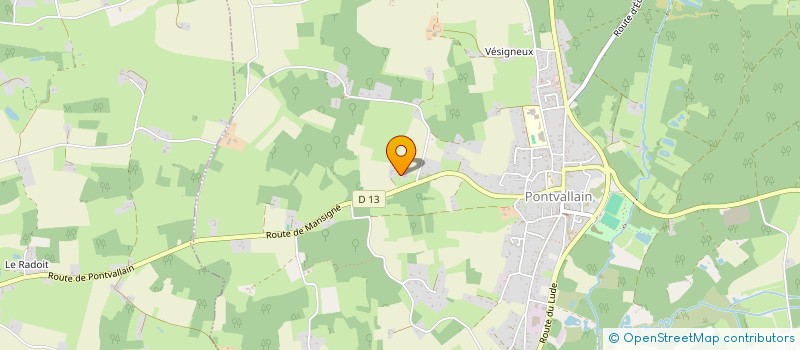 localisation de l'entreprise PETIT BOIS  PONTVALLAIN