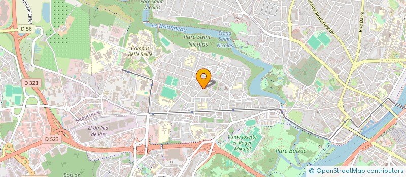 localisation de l'entreprise PETIT BONHEUR à ANGERS