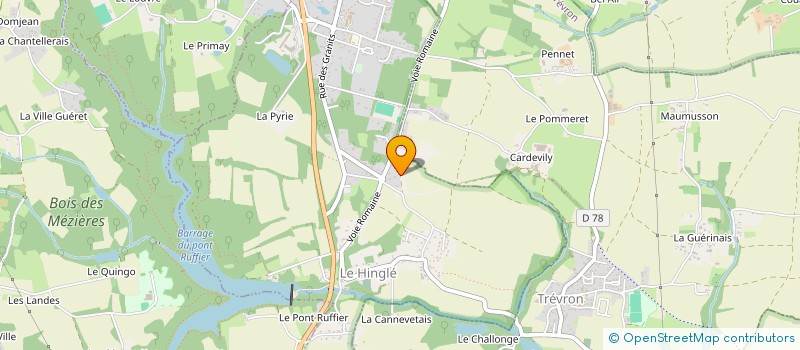 localisation de l'entreprise PETIT BONHEUR - BREST  LE HINGLE