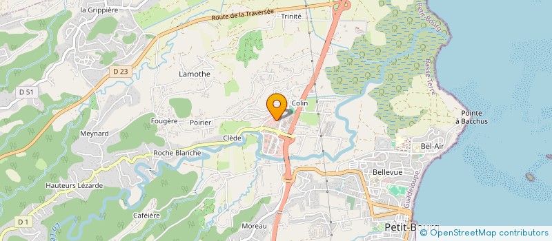 localisation de l'entreprise PETIT-BOURG DISTRIBUTION à PETIT-BOURG