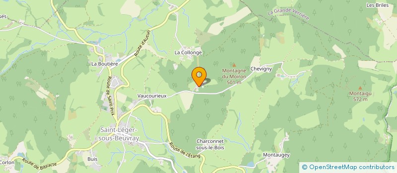 localisation de l'entreprise PETIT BOUT D'MONDE à SAINT-LEGER-SOUS-BEUVRAY