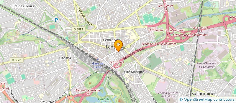 localisation de l'entreprise PETIT CADDY  LENS