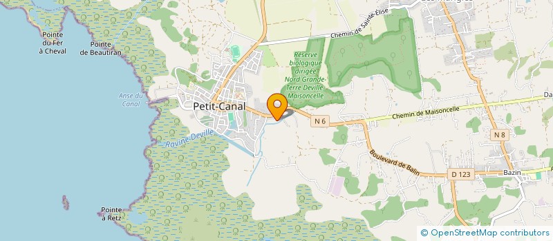 localisation de l'entreprise PETIT CANAL BTP à PETIT-CANAL