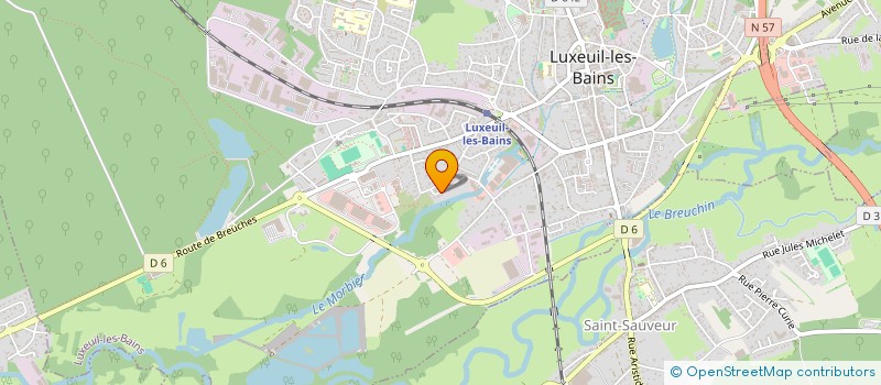 localisation de l'entreprise PETIT CANAL DU MORBIEF à LUXEUIL-LES-BAINS