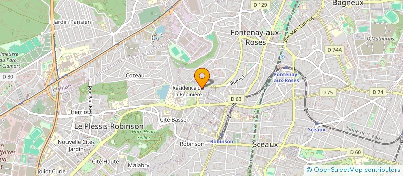 localisation de l'entreprise PETIT CAP  LE PLESSIS-ROBINSON