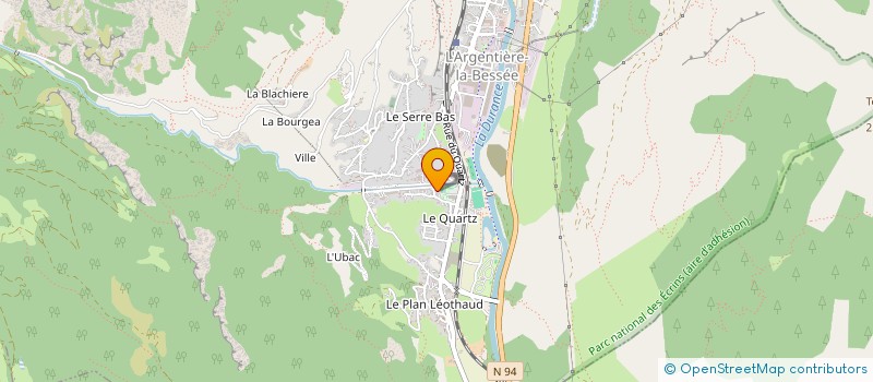 localisation de l'entreprise PETIT CLOU  L'ARGENTIERE-LA-BESSEE