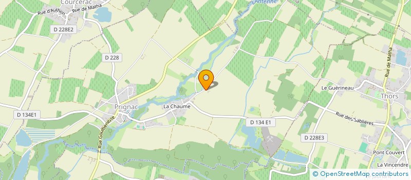 localisation de l'entreprise PETIT COEUR  PRIGNAC