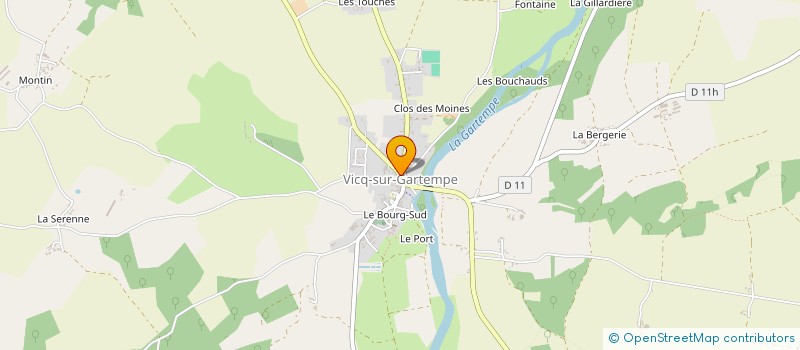 localisation de l'entreprise PETIT COLIBRI à VICQ-SUR-GARTEMPE