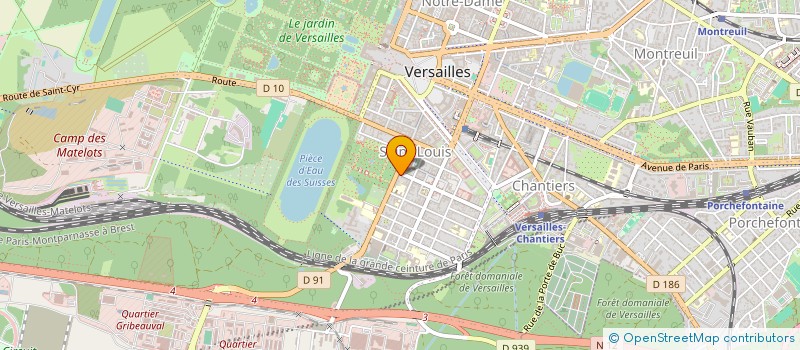 localisation de l'entreprise PETIT DESCARS  VERSAILLES