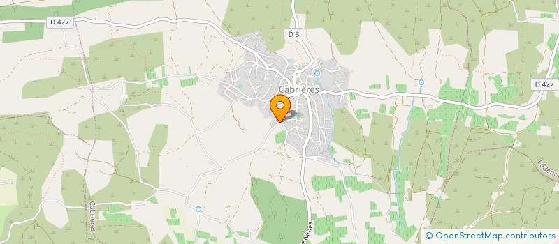 localisation de l'entreprise PETIT ELECTRICITE  CABRIERES