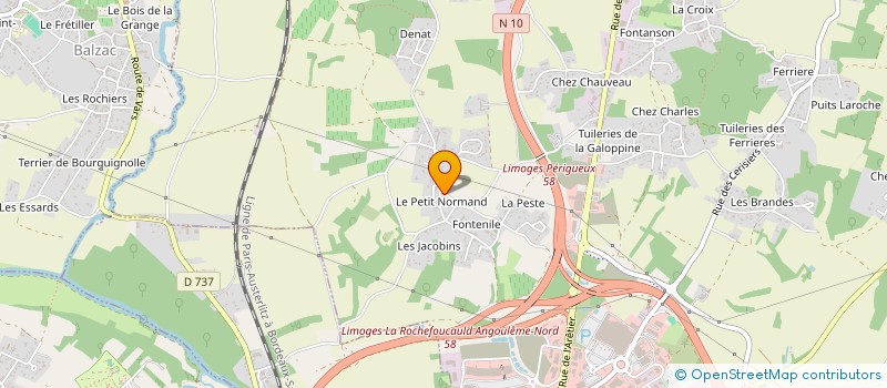 localisation de l'entreprise PETIT ERIC à CHAMPNIERS