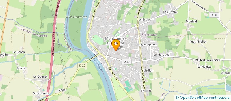 localisation de l'entreprise PETIT ET FILS SARL à GUEREINS