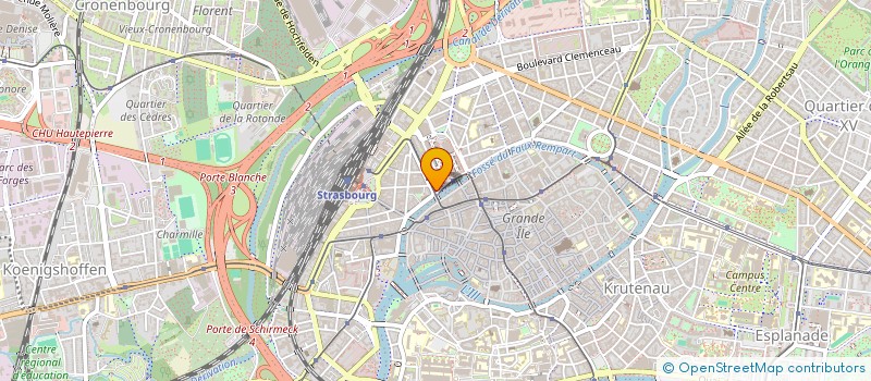 localisation de l'entreprise PETIT FAUBOURG  STRASBOURG