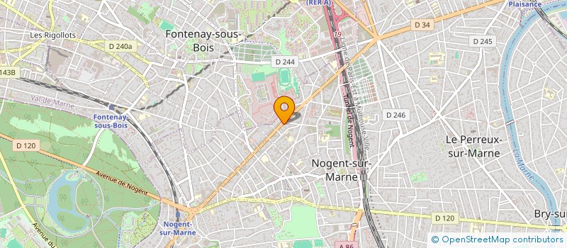 localisation de l'entreprise PETIT FRANCE ET BAYE MARTINE à NOGENT-SUR-MARNE