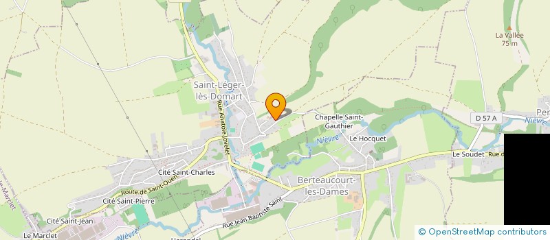 localisation de l'entreprise PETIT FREDERIC ET JEAN MARIE RAVALEMENT  SAINT-LEGER-LES-DOMART