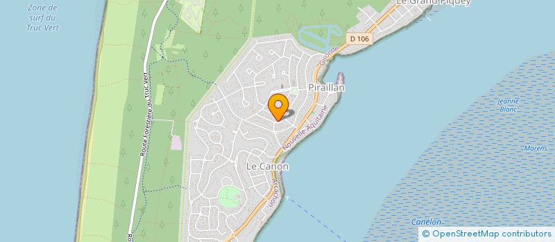 localisation de l'entreprise PETIT-GAST à LEGE-CAP-FERRET