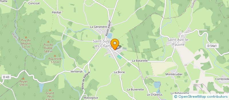localisation de l'entreprise PETIT'GRAINE  SAINT-SULPICE-LES-CHAMPS